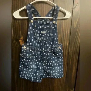 Kids DKNY COVERALL JEAN SHORTS-Size: 8